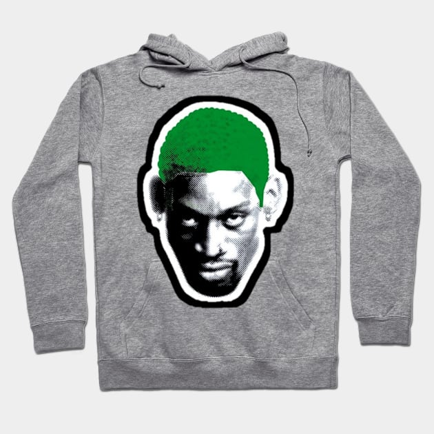 rodzilla-dennis Rodman (black) design Hoodie by MN-STORE